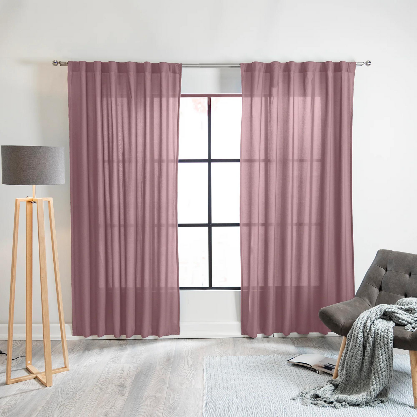 CORTINAS VIASOFT CORTA LILA