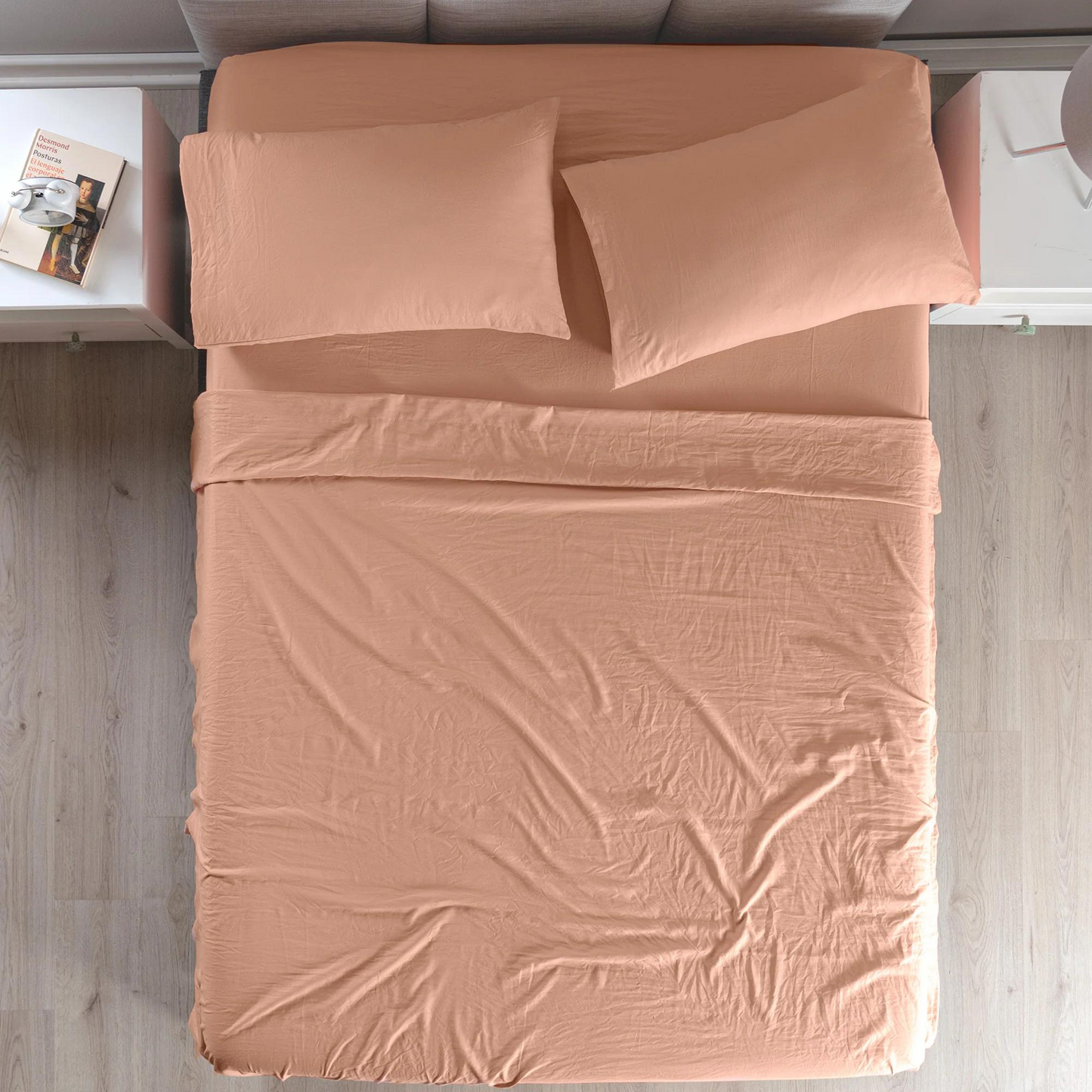 SÁBANAS VIASOFT WASHED IND ROSE