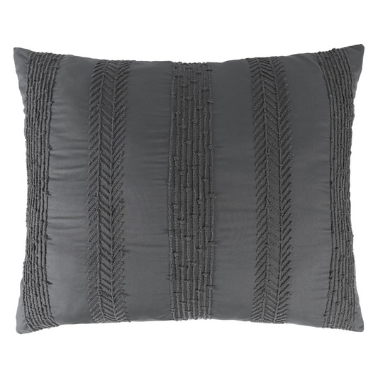 FUNDA DE ALMOHADA EUROPEA VOGA GRIS