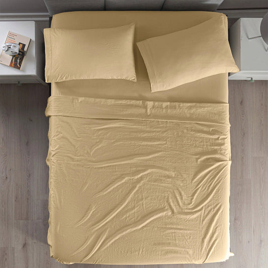 SÁBANAS VIASOFT WASHED IND KAKI