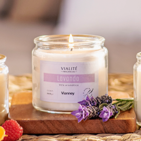 VIANNEY HOME VELAS 250 GR LAVANDA