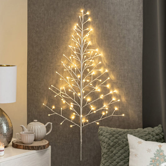 ADORNO NAVIDEÑO ÁRBOL BLANCO LED