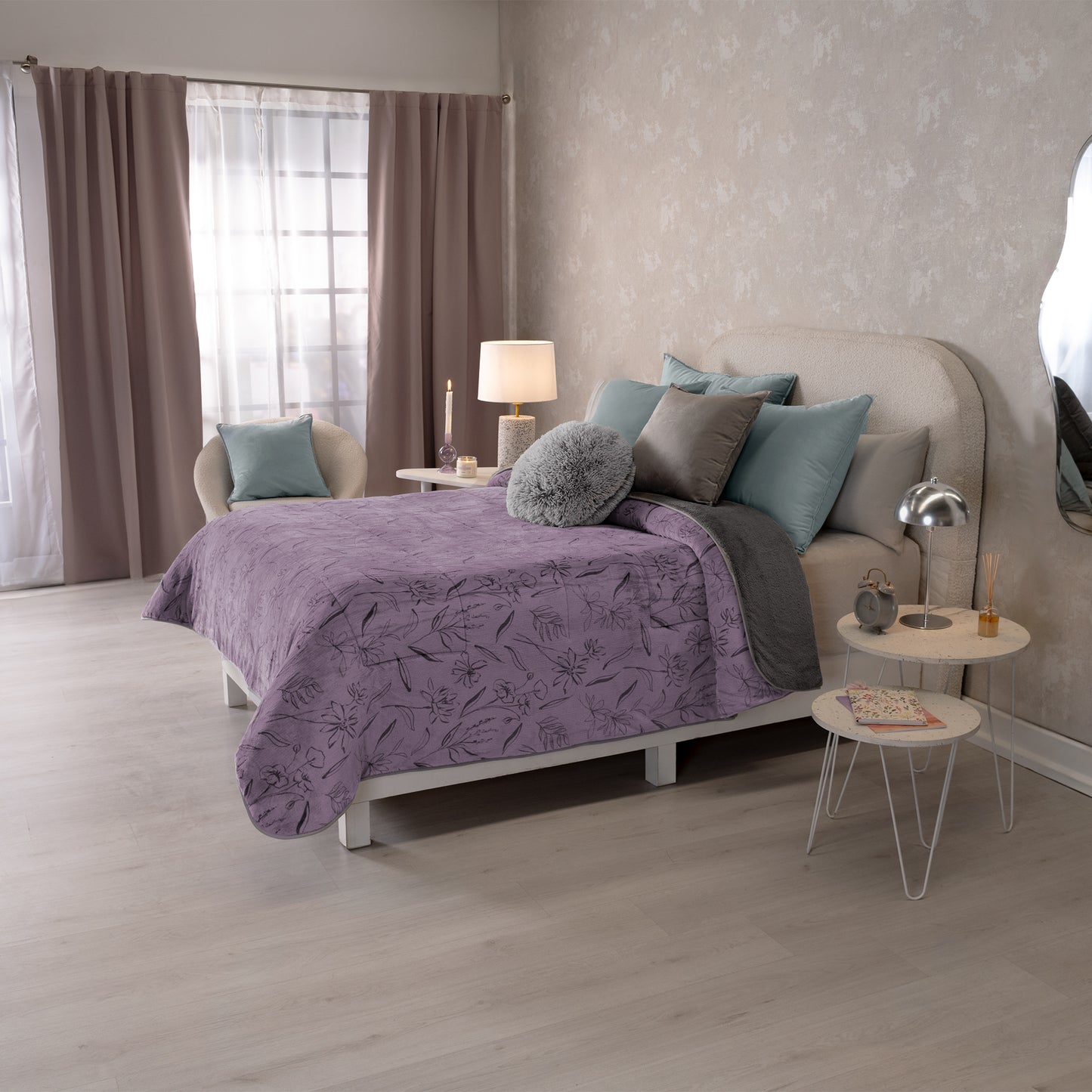 COBERTOR INVERNAL KS/QS XL LAVANDA