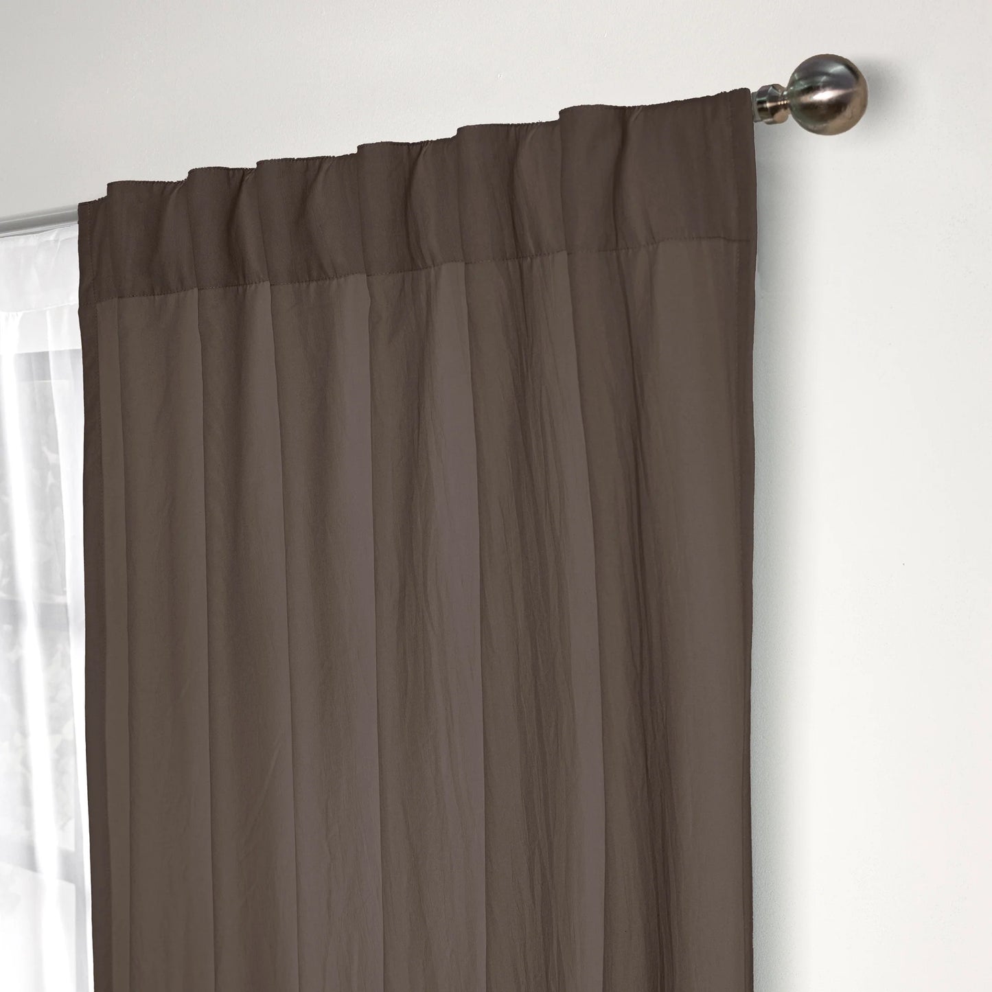 CORTINAS VIASOFT WASHED CORTA COFFEE