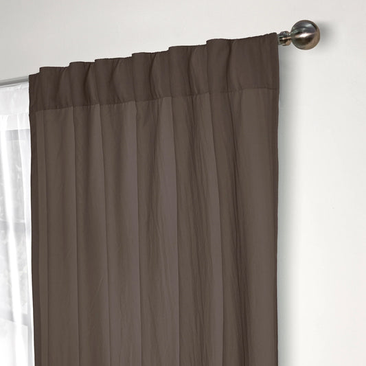 CORTINAS VIASOFT WASHED CORTA COFFEE