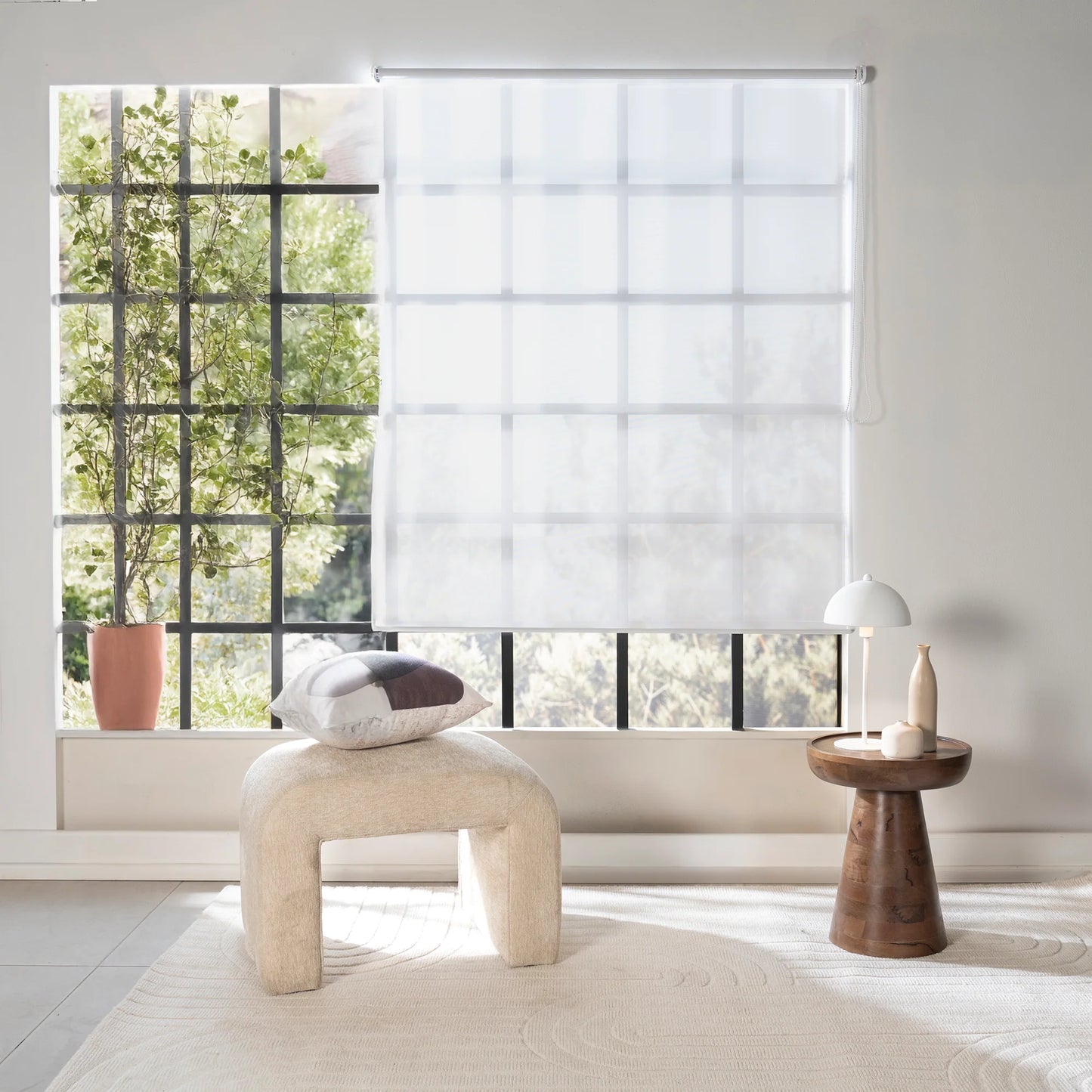 CORTINA ENROLLABLE 1,30x1,50 BLANCO