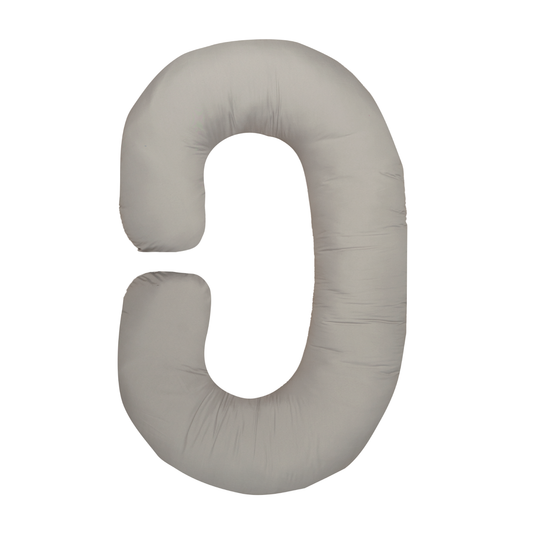 Almohada cuerpo completo forma embarazo y maternidad forma C Gris