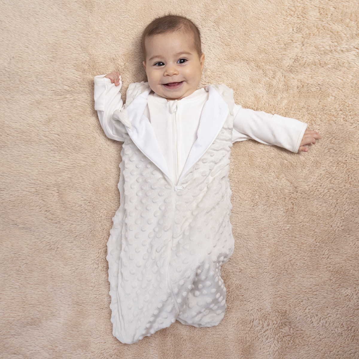 Baby sleeping saquito para dormir Ivory 0-6 meses