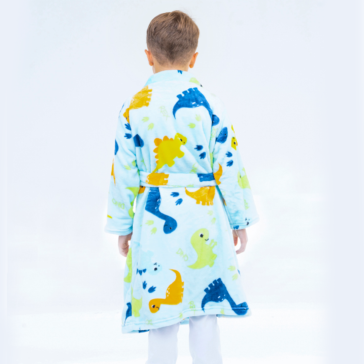 Bata supersoft de microfibra infantil Dinos