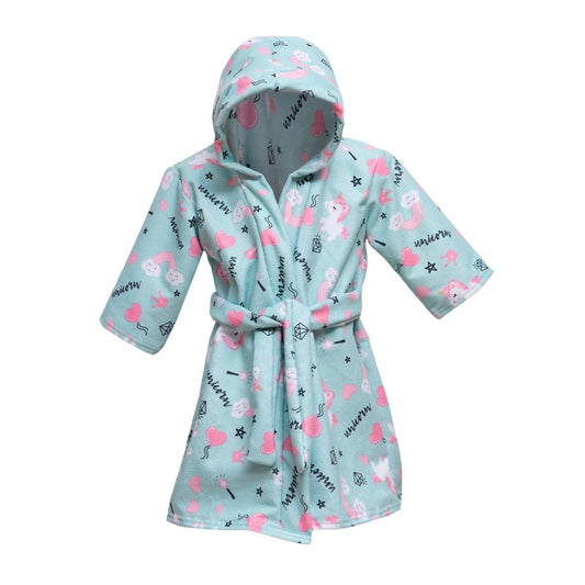 Bata de baño microfibra para niña Dream Unicorn