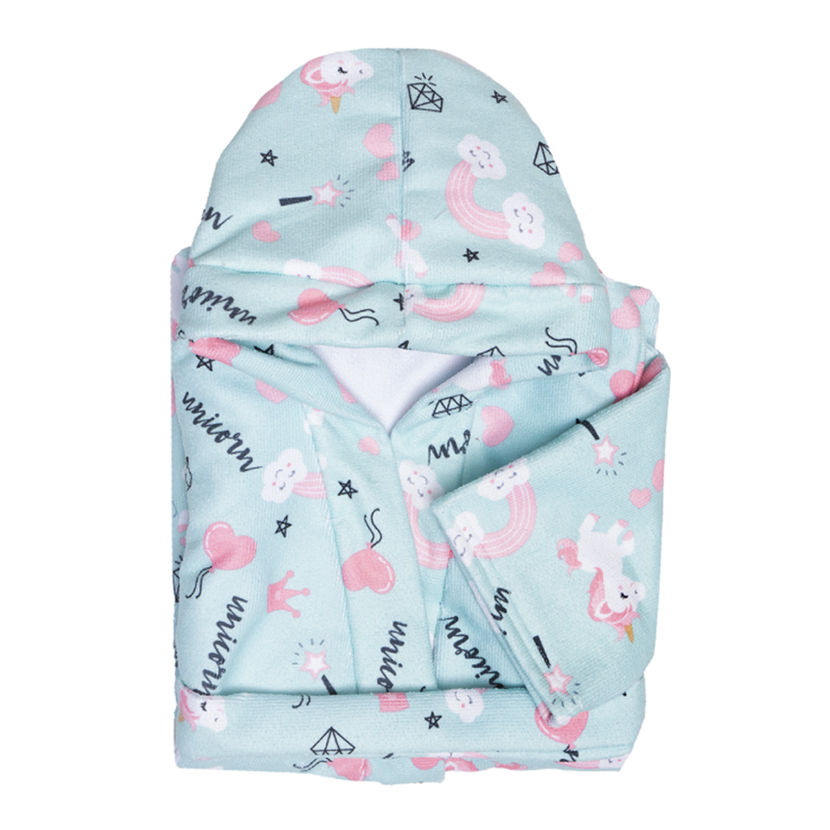 Bata de baño microfibra para niña Dream Unicorn