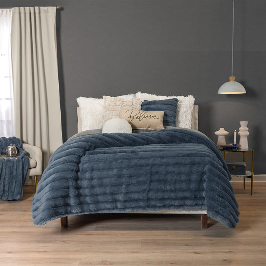 COBERTOR EVEREST KS XL DENIM