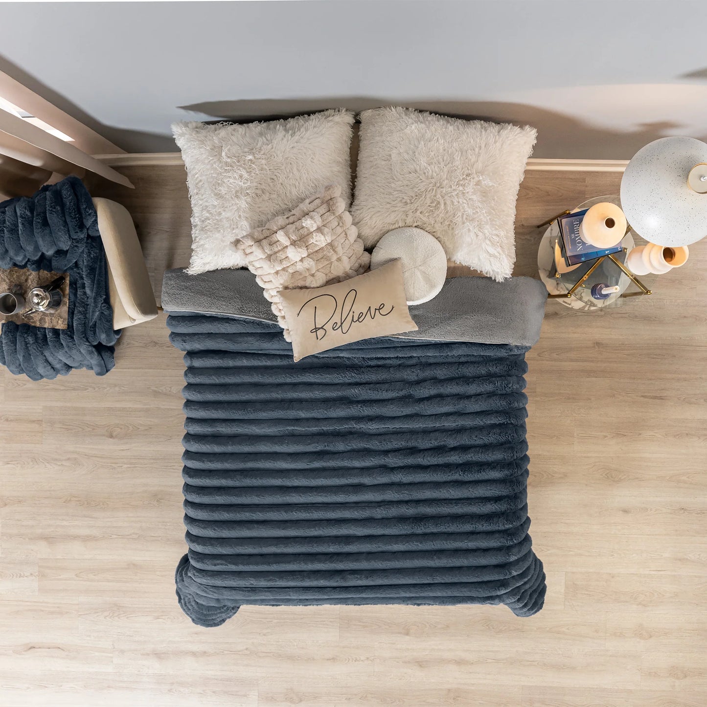 COBERTOR EVEREST FRAZADA DENIM