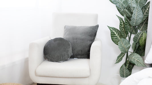 COJÍN SFERA VELVET GRAY