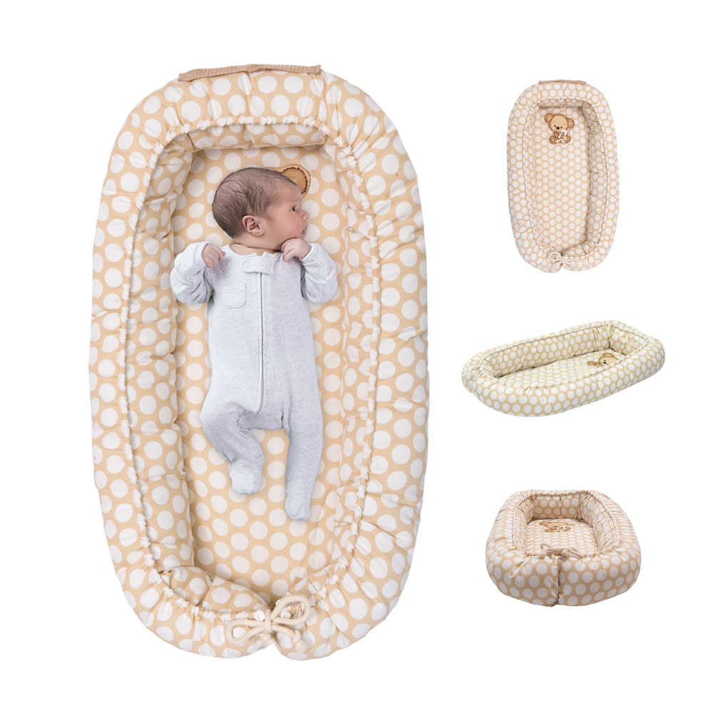 Camita portátil nido para bebé Teddy bear