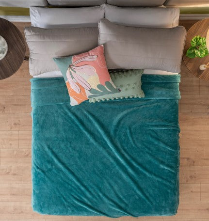 COBERTOR LIGERO MAT/IND XL TURQUESA