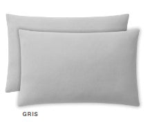 SET 2 FUNDAS DE ALMOHADA STD GRIS