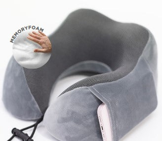 COJIN CUELLO MEMORY FOAM CON ANTIFAZ
