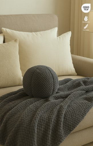 FRAZADA LIGERA VELVET GRAY