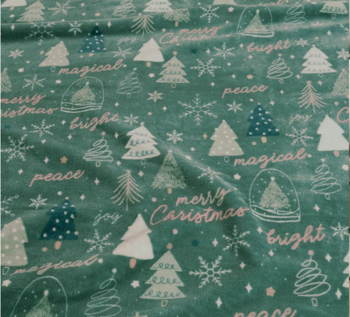 COBERTOR LIGERO MAT/IND XL CHRISTMAS TREE