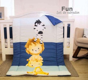 JGO EDREDÓN CUNA FUN 6PZAS