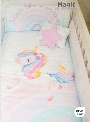 JGO EDREDÓN CUNA MAGIC 6PZAS