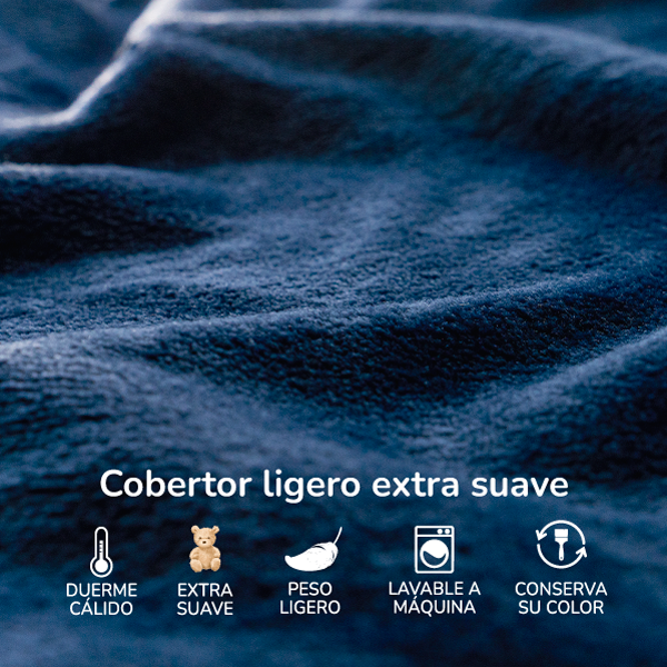 Frazada para bebé microfibra ultrasuave Azul
