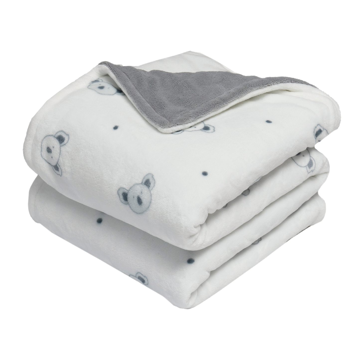 Cobertor luxe cuna doble vista microfibra Koala