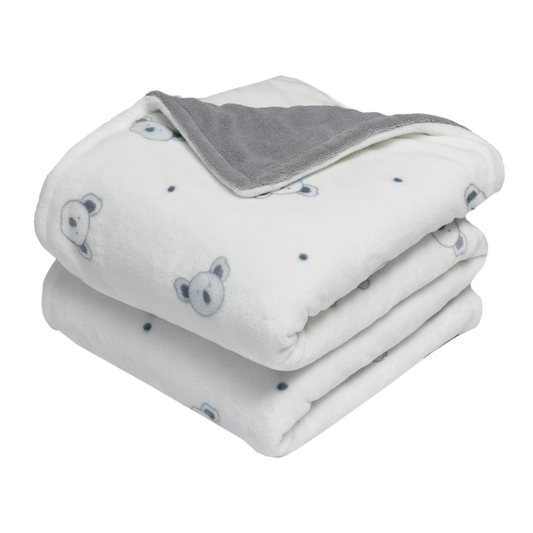 Cobertor luxe cuna doble vista microfibra Koala