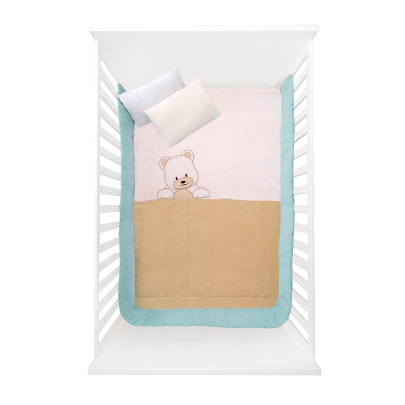 Cobertor microfibra bordado Bear