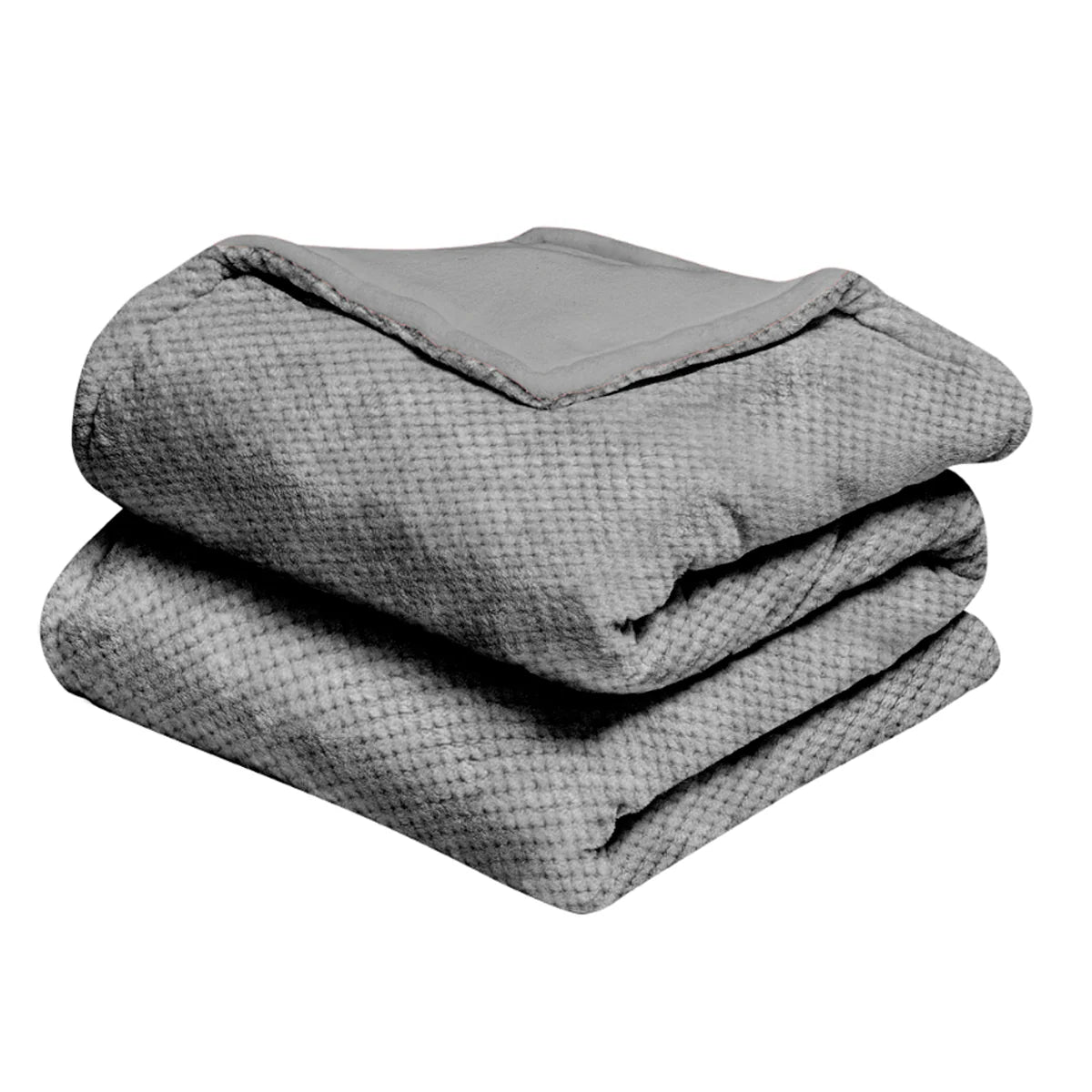 COBERTOR ALASKA CUNERO VELVET GRAY