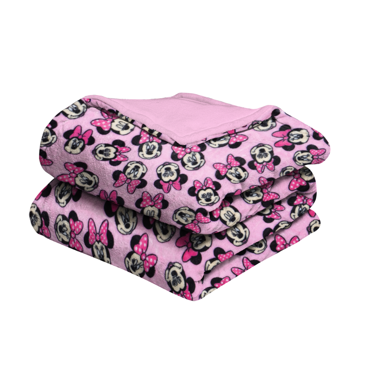 Cobertor cuna doble vista microfibra Alaska Pink Minnie