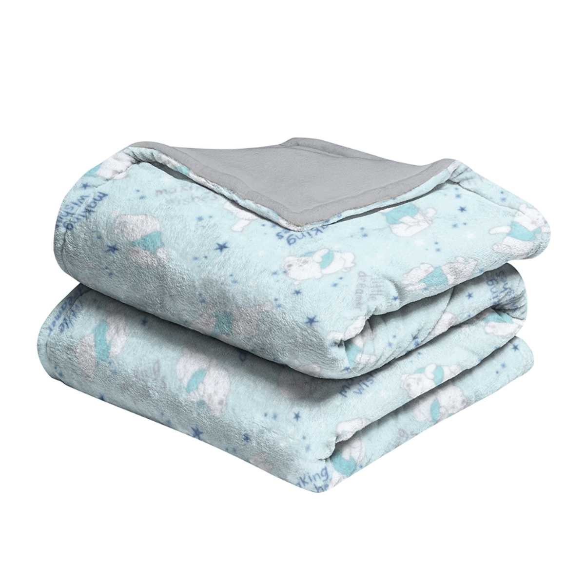 Cobertor cuna doble vista microfibra Alaska Pooh soñador