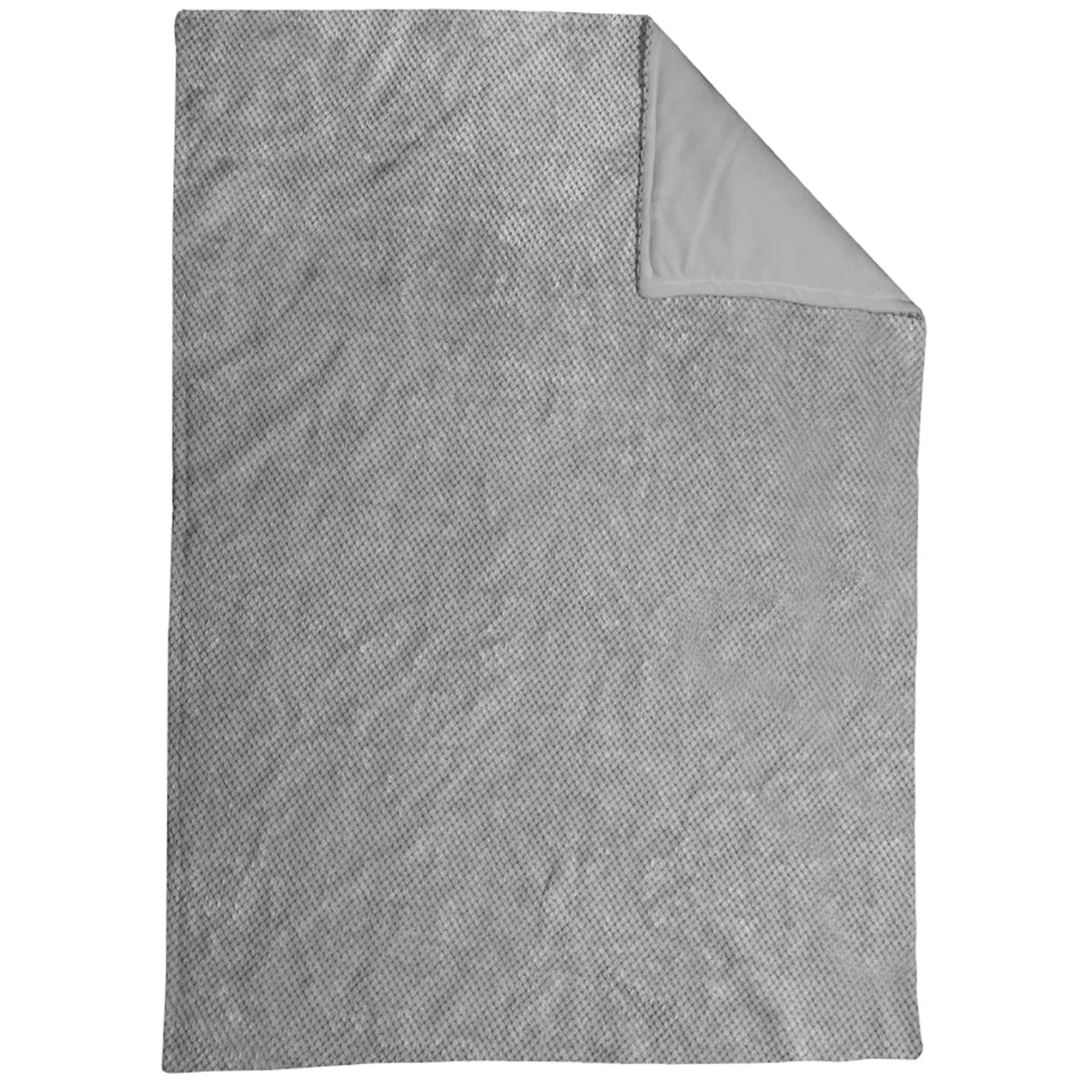 COBERTOR ALASKA CUNERO VELVET GRAY