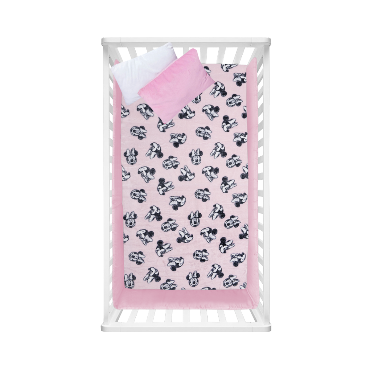 Set de 2 Cobertor ligero cunero Minnie Mouse & Pink Minnie