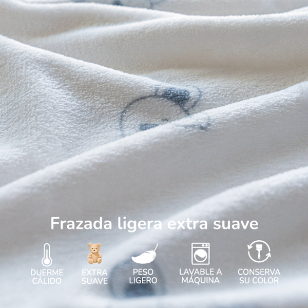 Frazada para bebé microfibra ultrasuave Koala