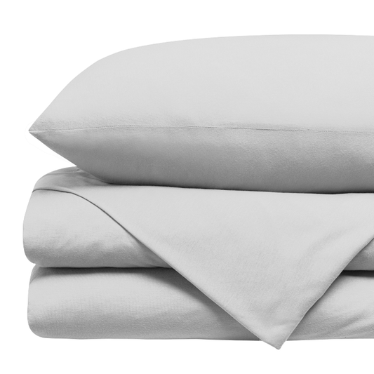 Juego de sábanas de camiseta para cuna Gris