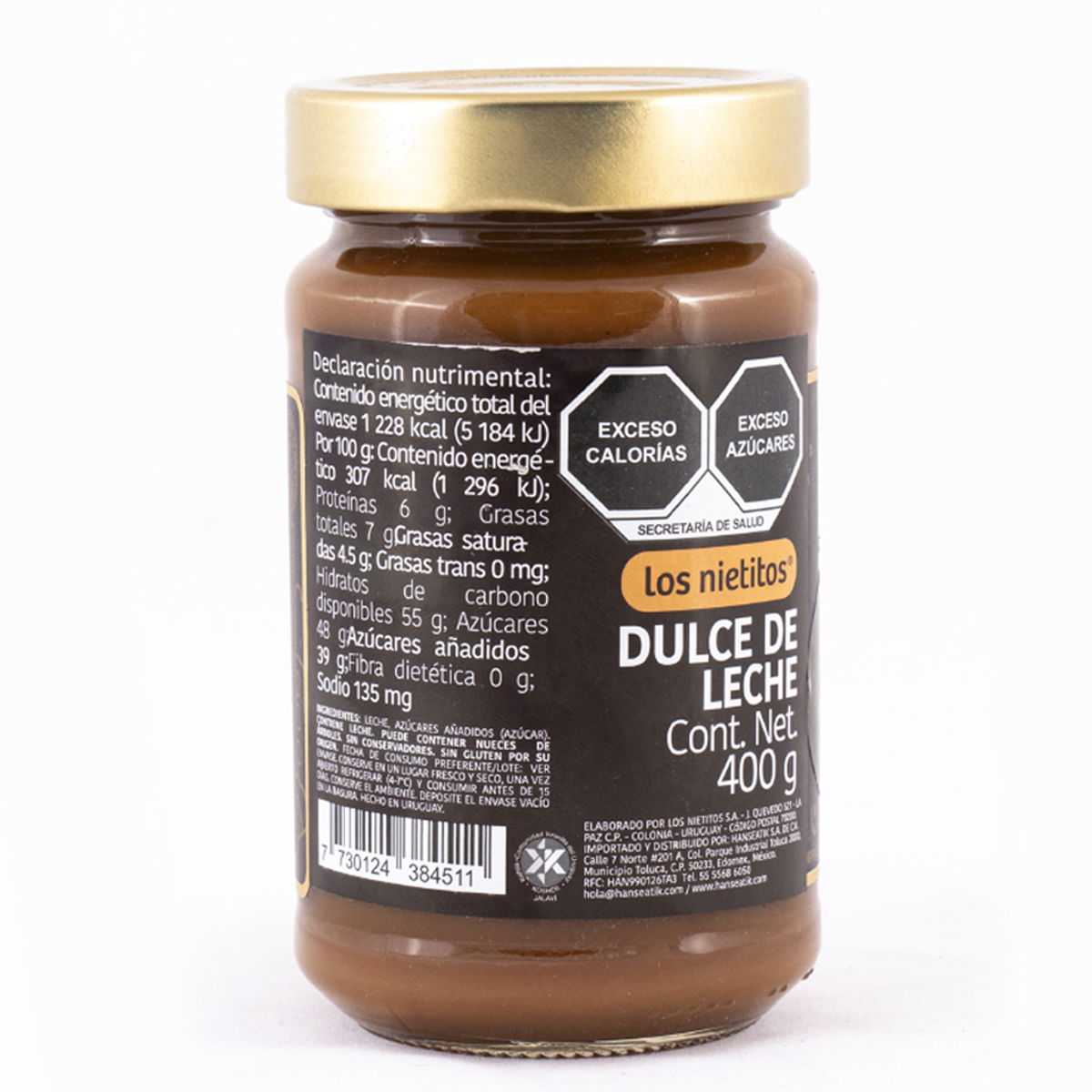 Dulce de leche Receta Tradicional 400 ml - Los Nietitos