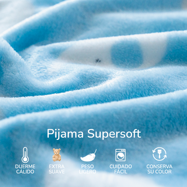 Pijama ultrasuave de microfibra para niño (2 piezas) Elephant