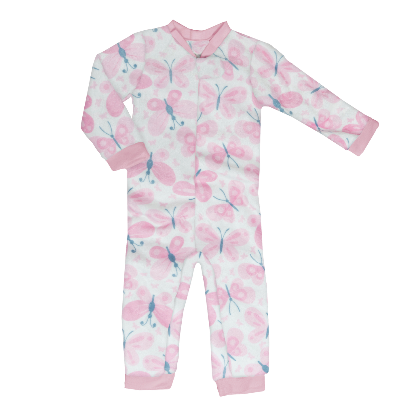 Pijamita ultrasuave de microfibra para bebé (mameluco) Mariposas