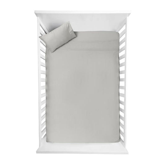 Juego de sábanas para cuna ultrasoft microfibra 3 piezas Gris