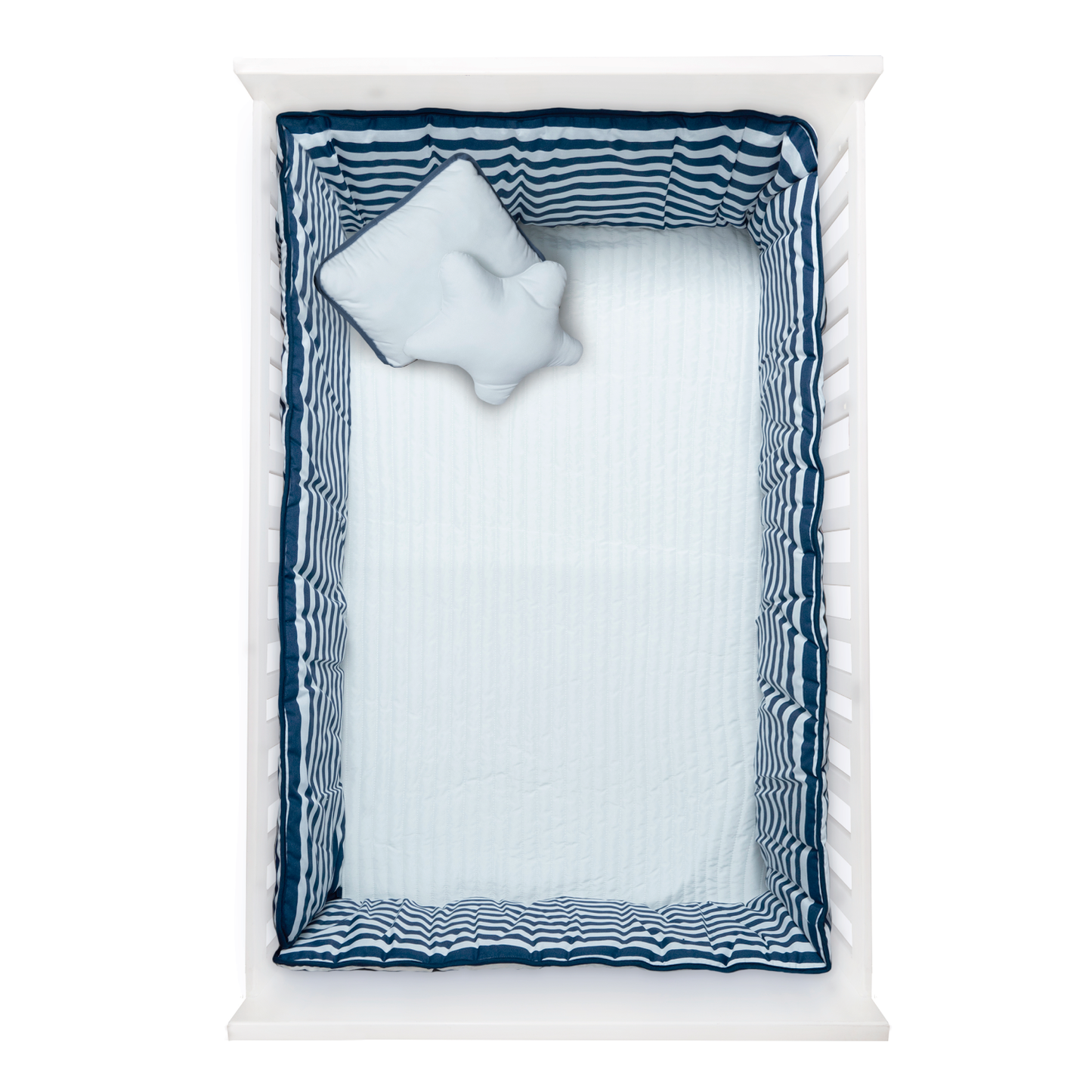 Juego de edredón ultrasoft para cuna Azul (4 piezas)