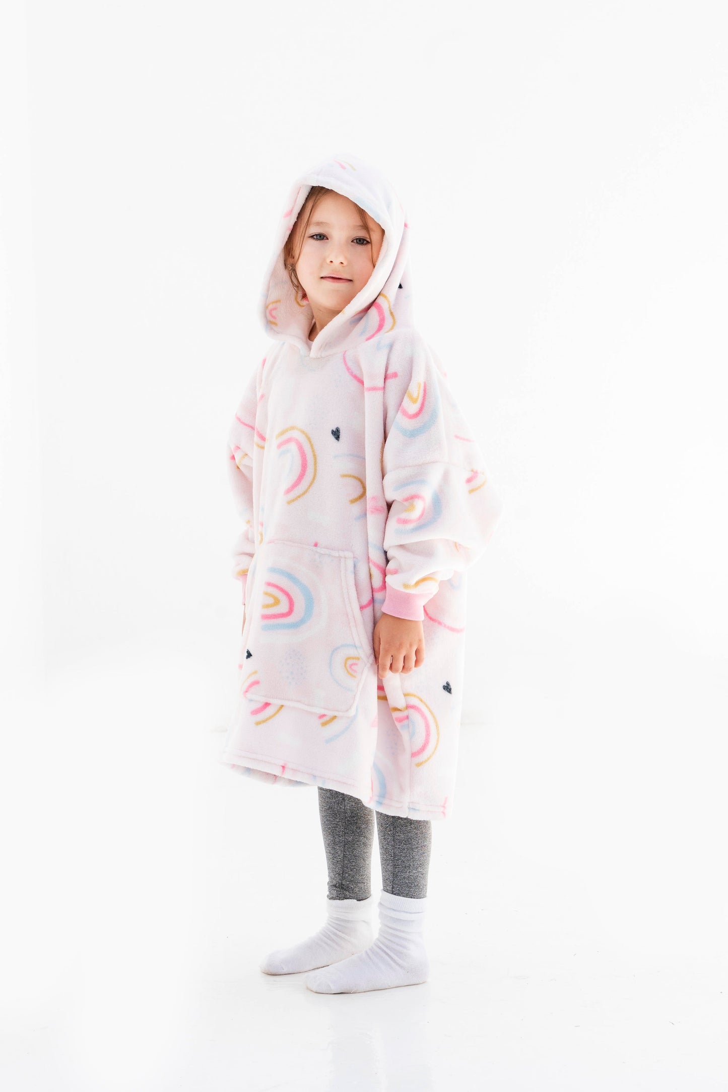 Sudadera cobija afelpada Arcoiris 4-8 años
