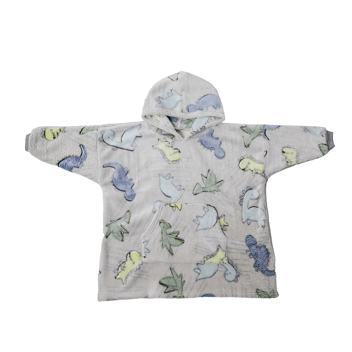 SUDADERA COBIJA AFELPADA 4-8 DINOSAURIOS GLOW