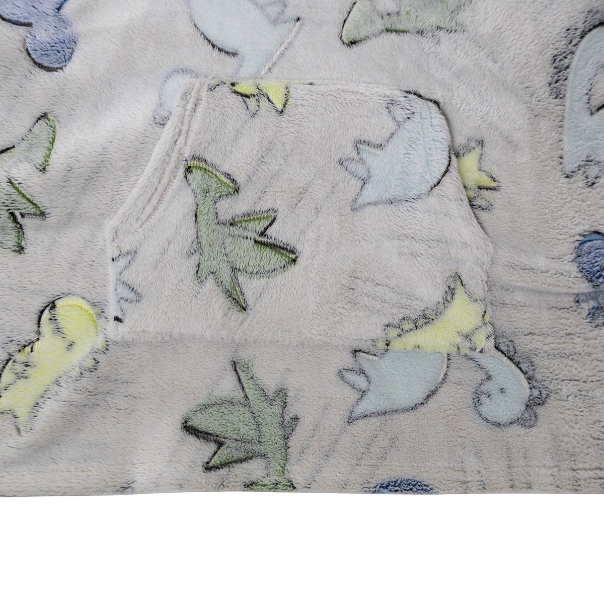 SUDADERA COBIJA AFELPADA 4-8 DINOSAURIOS GLOW