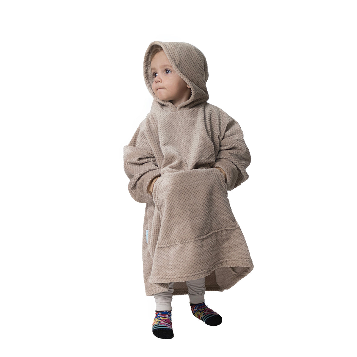 SUDADERA COBIJA AFELPADA 4-8 VELVET GREIGE
