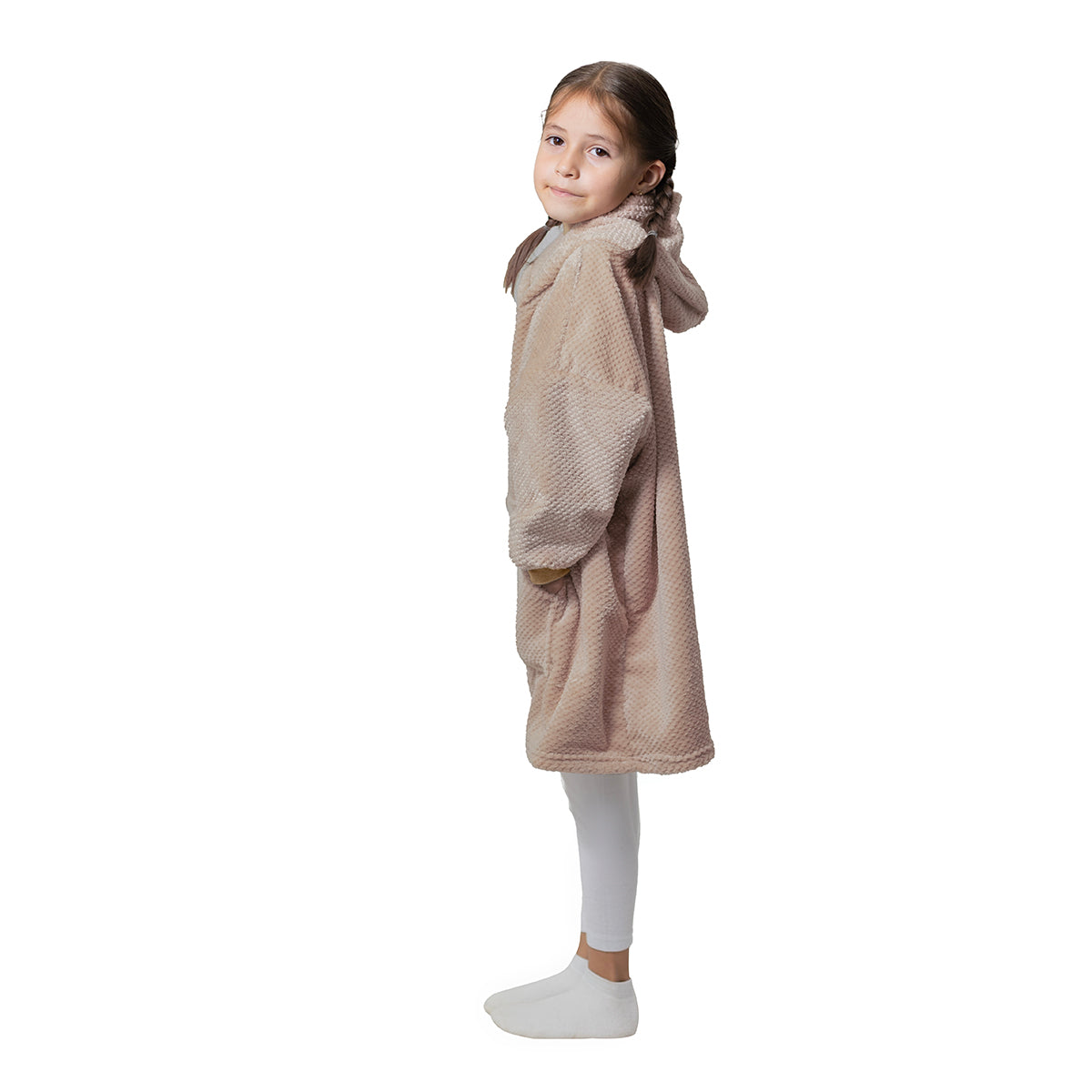 SUDADERA COBIJA AFELPADA 4-8 VELVET GREIGE