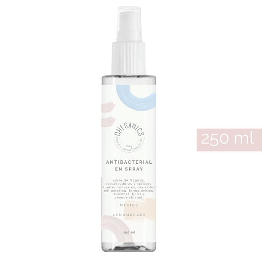 Antibacterial en spray aroma Lemongrass 250 ml OH!GANICS
