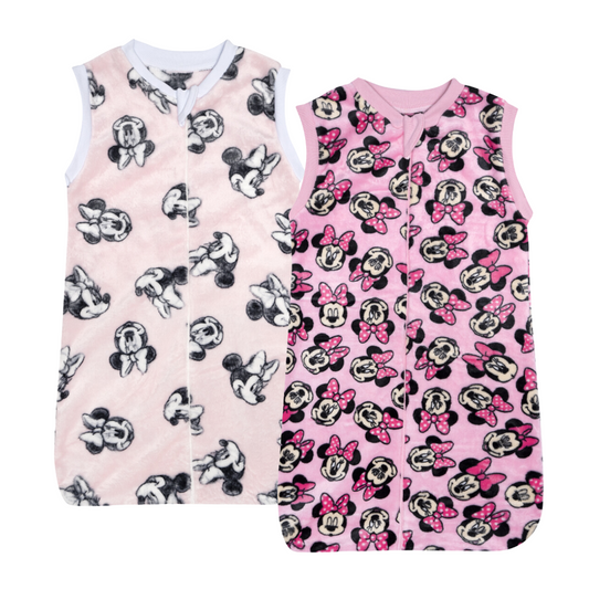 Set 2 Baby Sleepings saquito para dormir Minnie Mouse & Pink Minnie 0-12 Meses