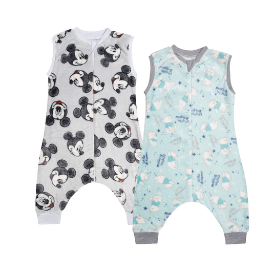 Set 2 Baby Sleepings saquito para dormir Classic Mickey & Pooh